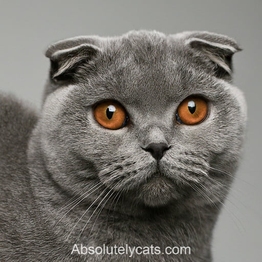 Blue Scottish Fold Cat