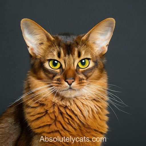 Bronze Somali Cat