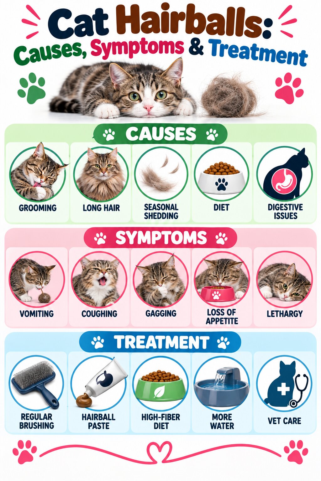 Cat Hairballs Causes Symptoms and Treatment