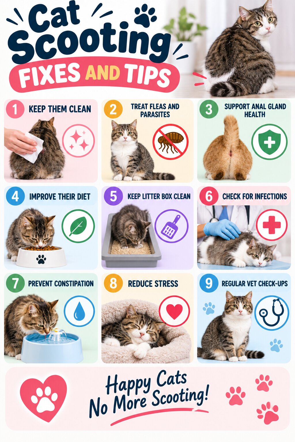 Cat Scooting Fixes and Tips