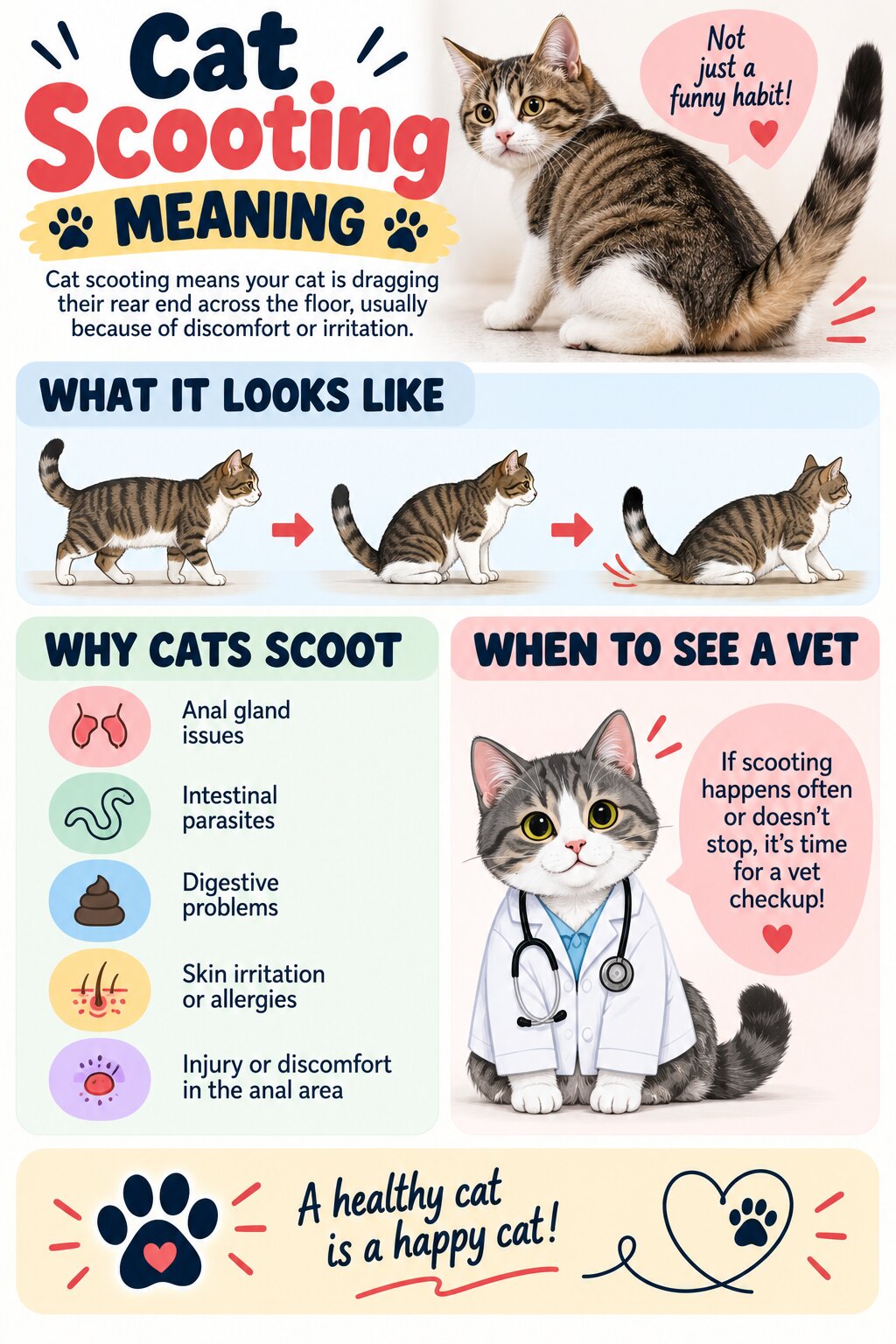 Cat Scooting Meaning