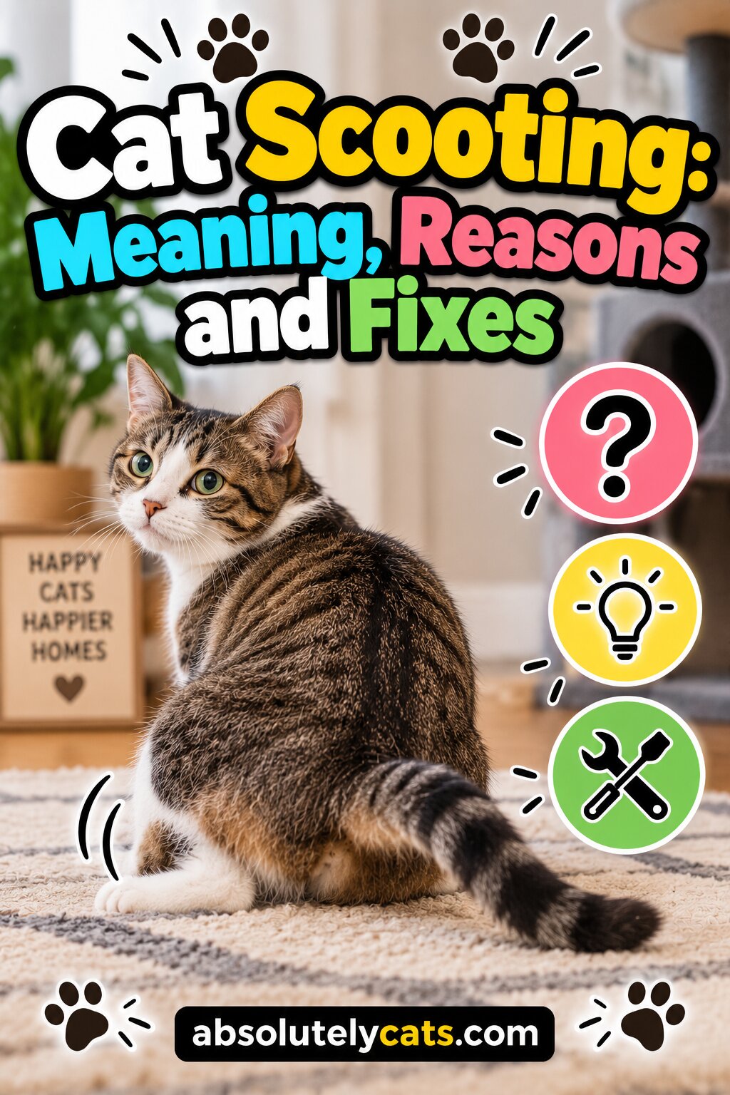 Cat Scooting After Pooping