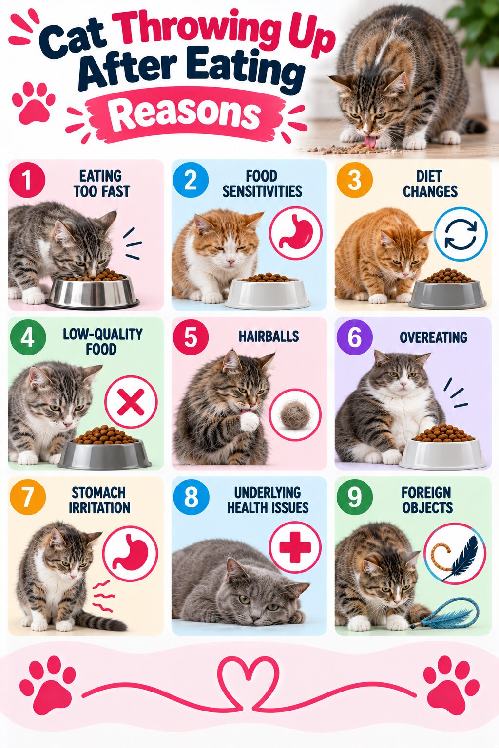 Cat Throwing Up After Eating Reasons