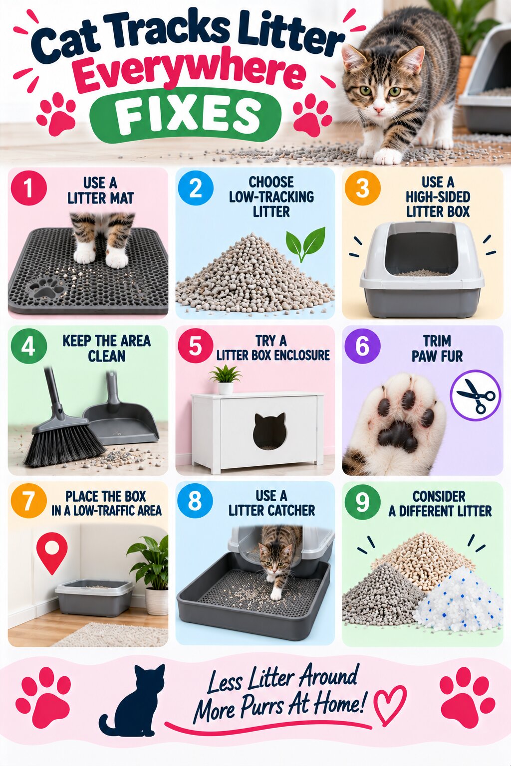 Cat Tracks Litter Everywhere? Causes, Fixes, and Tips