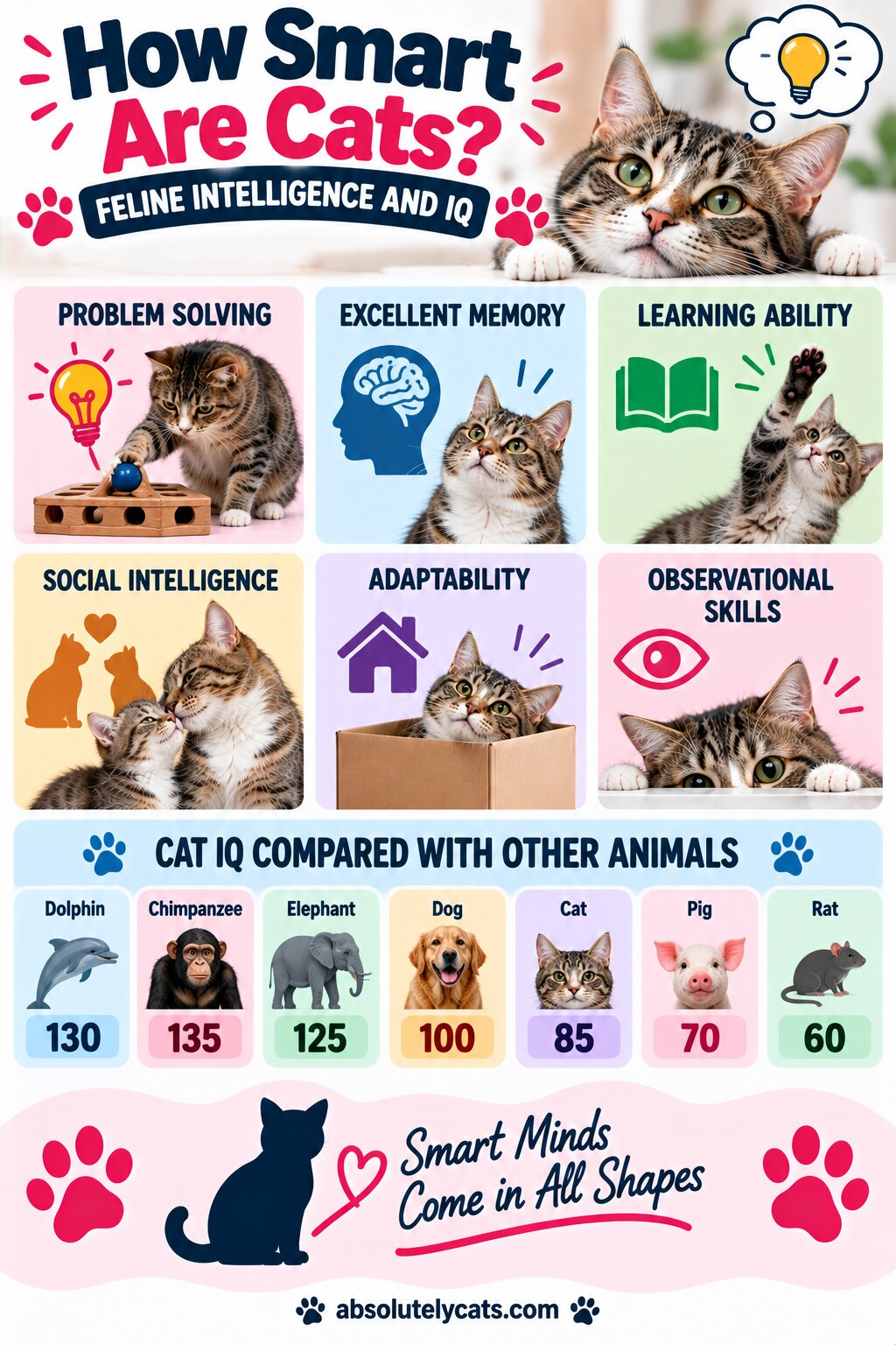 How Smart Are Cats? Feline Intelligence and Brain Facts