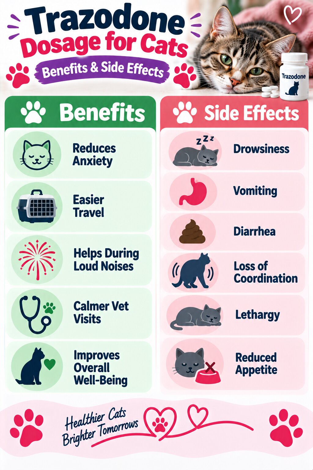 Trazodone Dosage for Cats: Dosage Chart [Vet Approved]